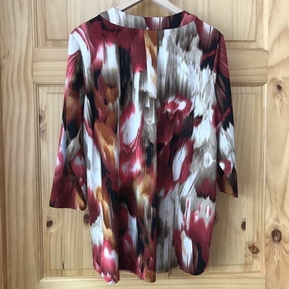 Notations Woman studded v-neck tunic plus size 1X - Picture 6 of 7